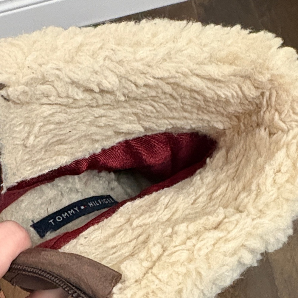 Tommy Hilfiger Brown Cuffed Heeled Boots - Picture 5 of 10